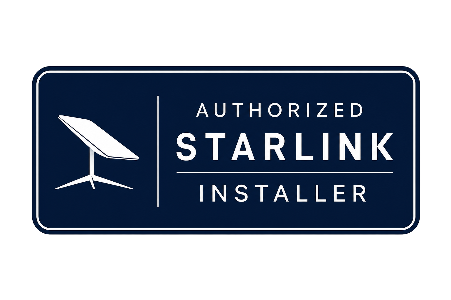 Authorized Starlink Installer badge